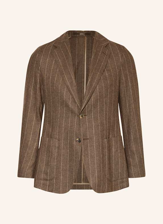 windsor. Anzugsakko GIORNO aus Flanell Shaped Fit 210 Medium Brown               210