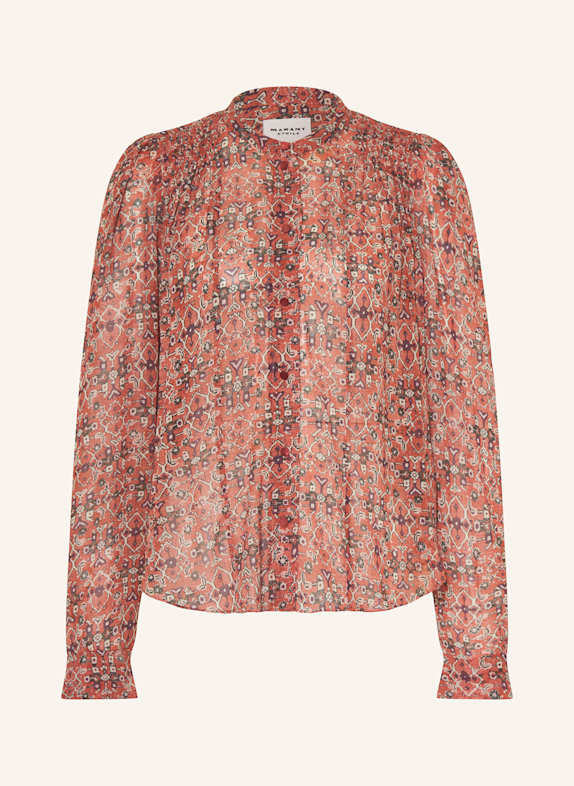 MARANT ÉTOILE Bluse NOELINE DUNKELROT/ DUNKELGRÜN/ LILA