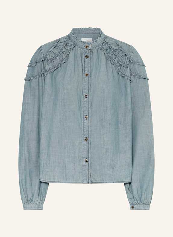 MARANT ÉTOILE Chemisier MILYA à volants BLEU