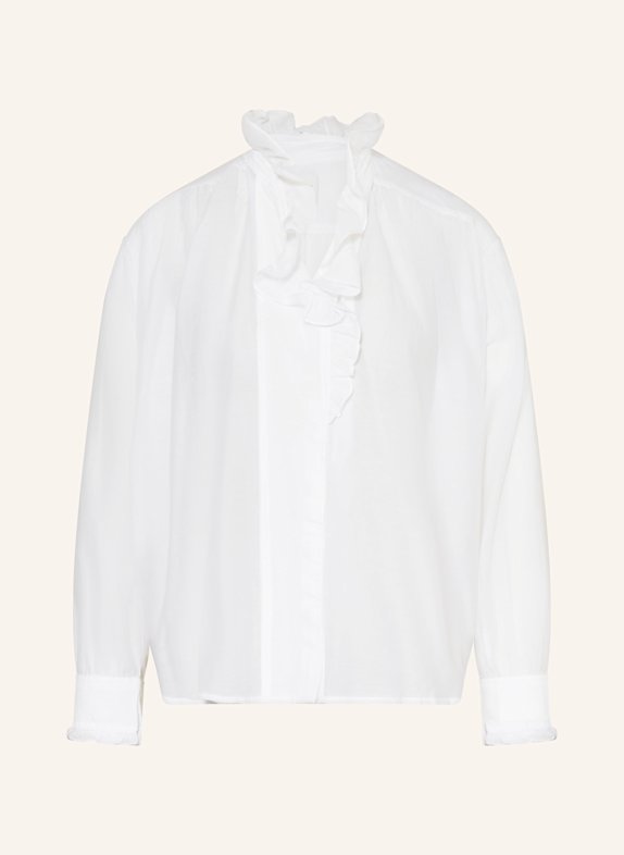 MARANT ÉTOILE PAMIAS blouse with ruffles WHITE