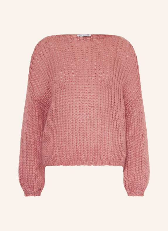 MRS & HUGS Sweater with mohair DUSKY PINK