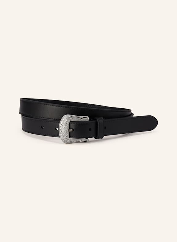 LAUREN RALPH LAUREN Ledergürtel SCHWARZ