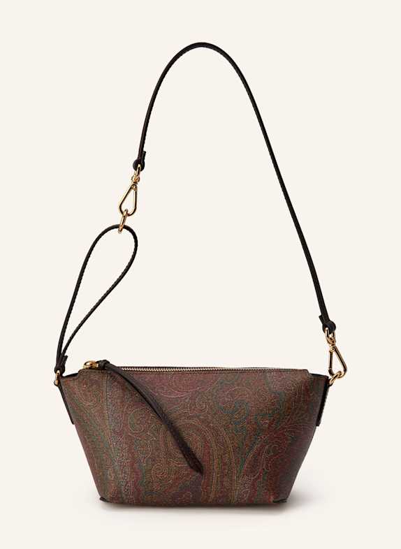 ETRO Torba na ramię MINI CIEMNOCZERWONY / CIEMNOBRĄZOWY