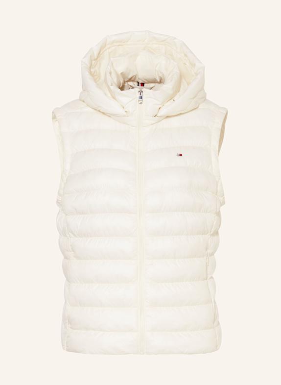 TOMMY HILFIGER Steppweste mit abnehmbarer Kapuze ECRU