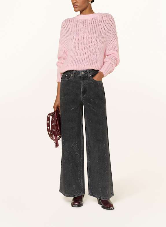 MRS & HUGS Jeans met sierstenen BLACK