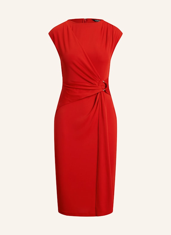 LAUREN RALPH LAUREN Etuikleid aus Jersey ROT