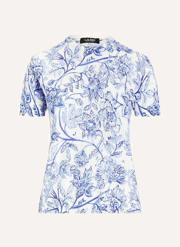 LAUREN RALPH LAUREN Strickshirt mit Leinen WEISS/ BLAU/ DUNKELBLAU
