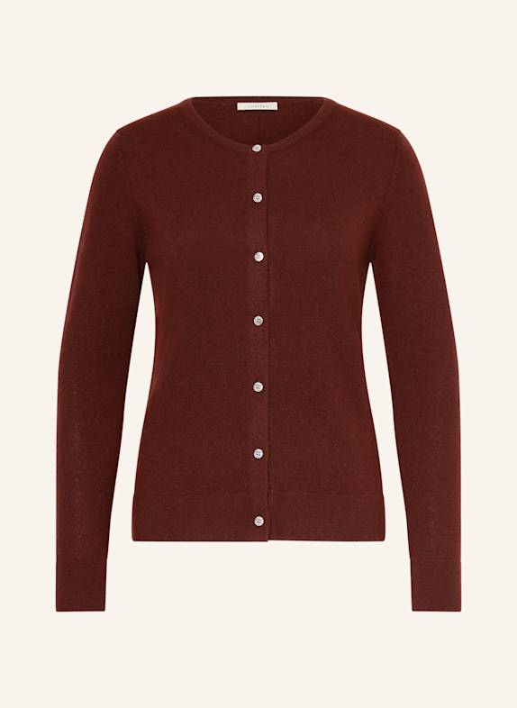 lilienfels Strickjacke aus Cashmere DUNKELROT