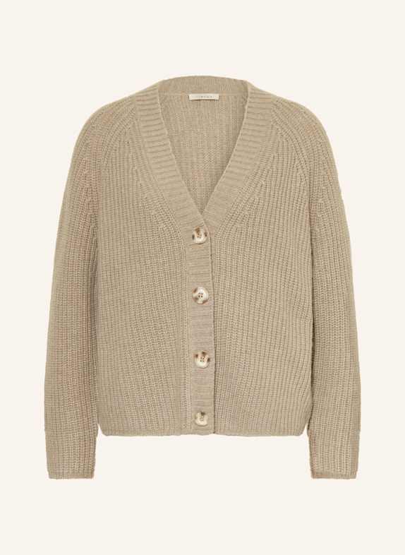 lilienfels Strickjacke mit Cashmere TAUPE