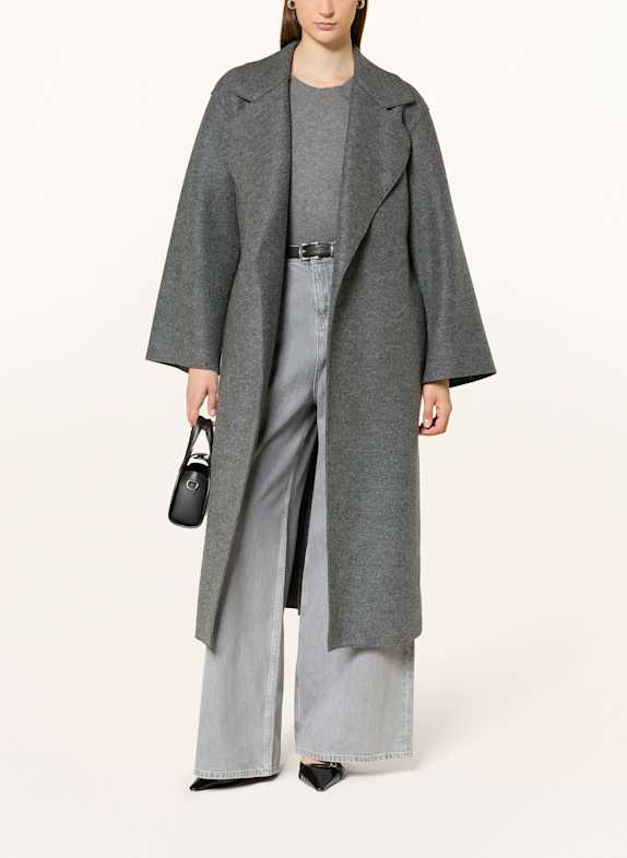 HARRIS WHARF LONDON Wollmantel GRAU