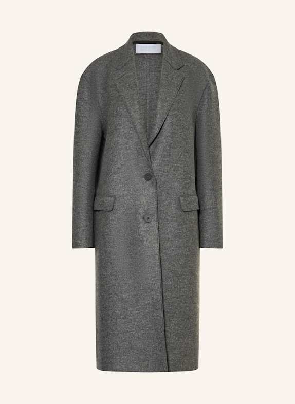 HARRIS WHARF LONDON Wollmantel GRAU