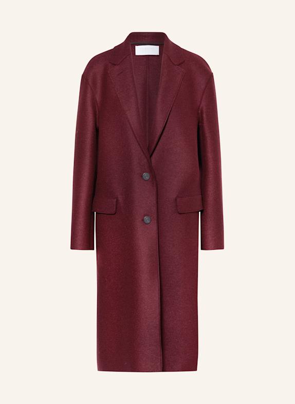 HARRIS WHARF LONDON Wollmantel DUNKELROT