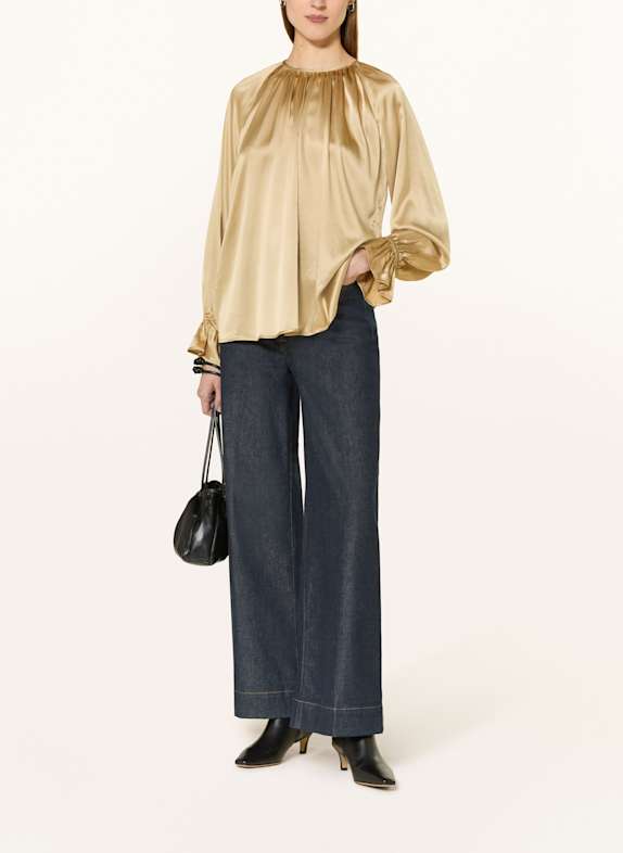 van Laack Blusenshirt VL-DILJA-XX aus Seide BEIGE