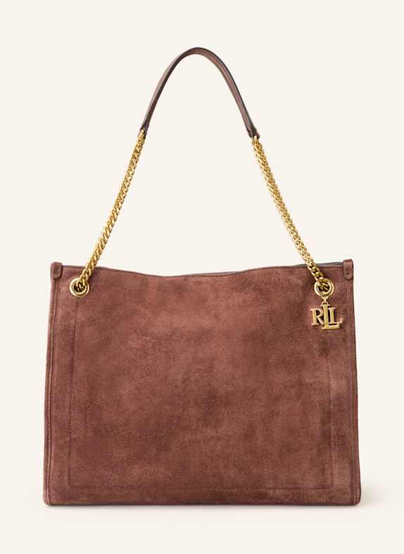 LAUREN RALPH LAUREN Shopper BRADLEY LARGE DUNKELBRAUN