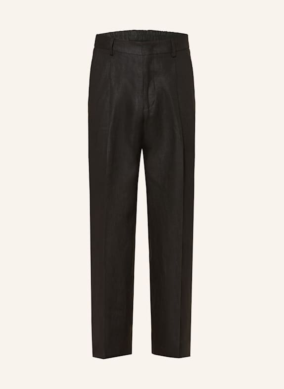 NN.07 Leinen-Chino KAY Regular Fit SCHWARZ