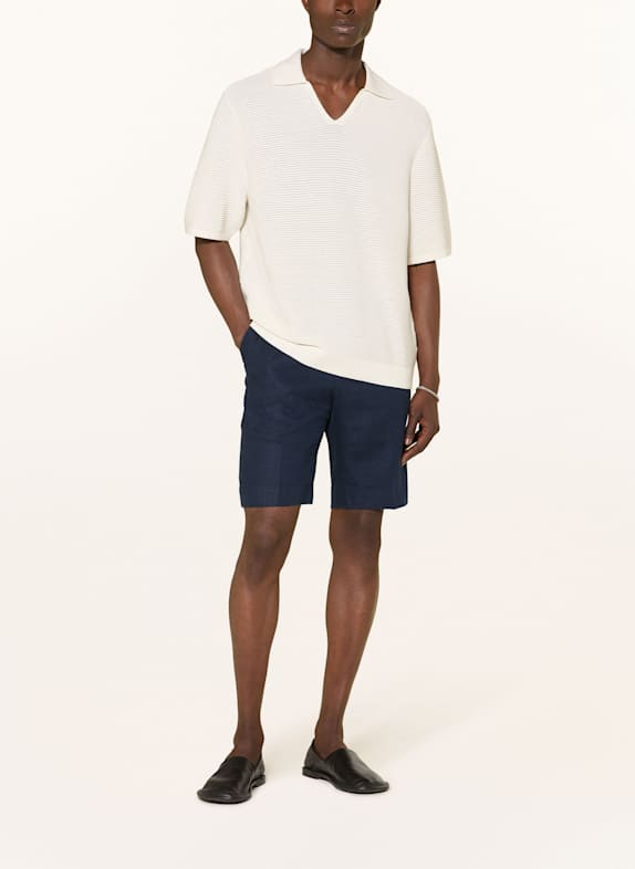 NN.07 Linnen short BILLIE Regular Fit DONKERBLAUW