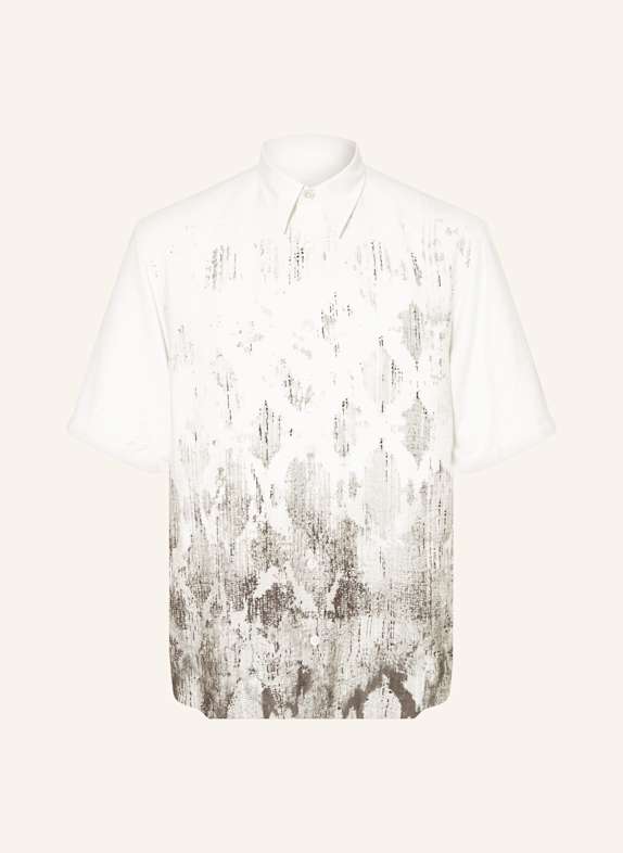 NN.07 Kurzarm-Hemd QUINSY Relaxed Fit DUNKELGRAU/ ECRU/ GRAU