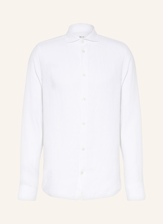 NN.07 Leinenhemd ANDREW Regular Fit WEISS
