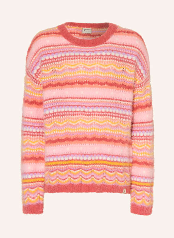 GARCIA Pullover HELLROT/ ROSA/ LACHS
