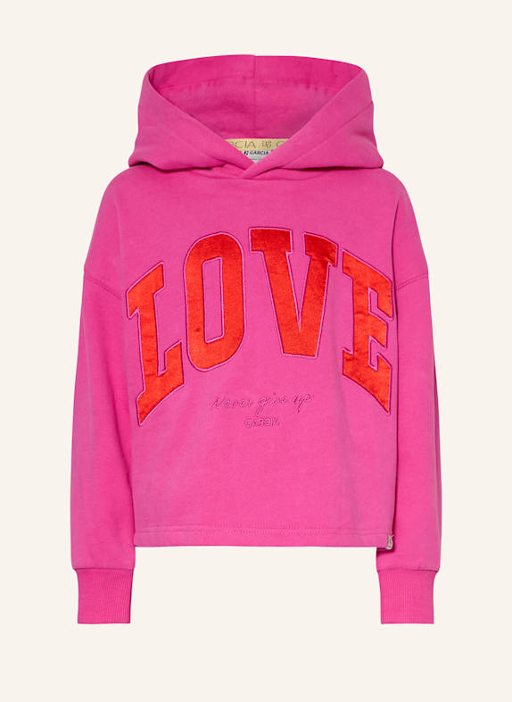 GARCIA Mikina s kapucí RŮŽOVÁ
