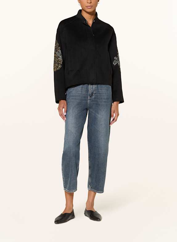 BLONDE No.8 Jacke CHRISTY mit Pailletten SCHWARZ