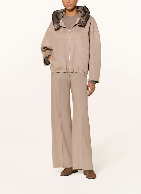 BLONDE No.8 JERRY jacket in mixed materials LIGHT BROWN