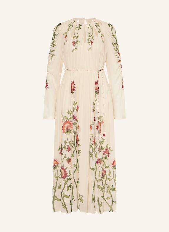 FARM RIO Cocktailkleid ROMANTIC NATURE BEIGE/ GRÜN/ LILA