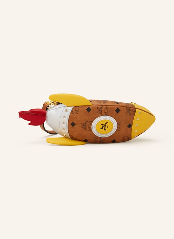 MCM Umhängetasche AREN ROCKET SMALL COGNAC/ GELB/ ROT