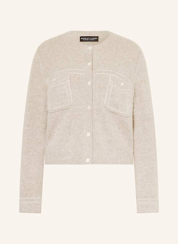 REPEAT Strickjacke CREME