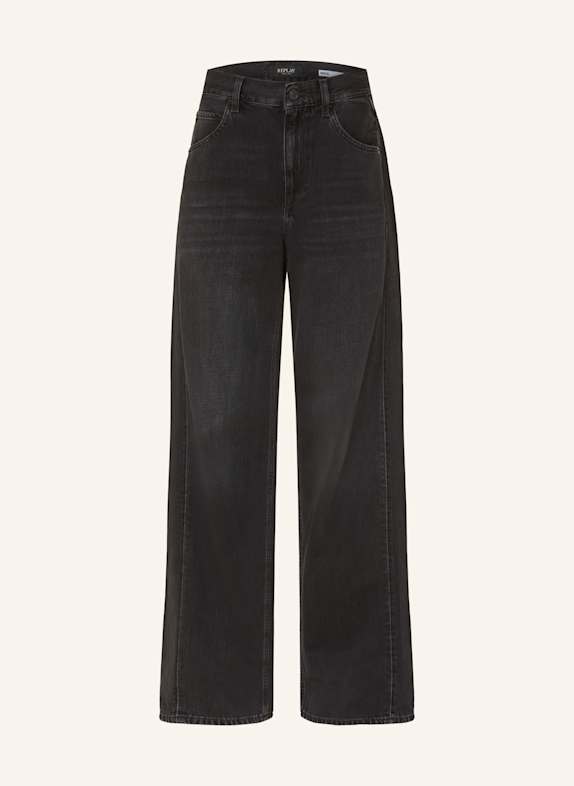 REPLAY Wide Leg Jeans NARJA 098 BLACK