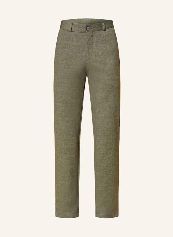 PAUL Suit trousers slim fit in jersey OLIVE