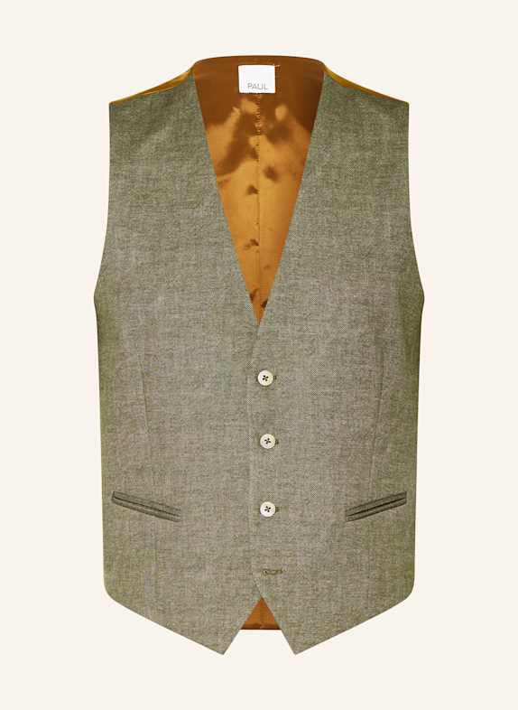 PAUL Anzugsweste Slim Fit aus Jersey 750 Olive