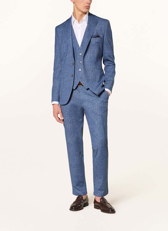 PAUL Slim fit vestpak van jersey 650 Mid Blue