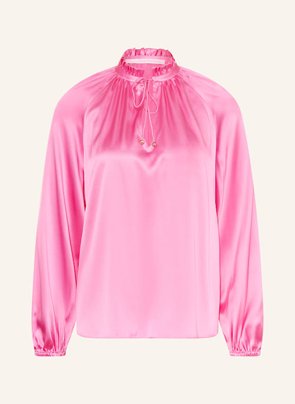 HERZEN'S ANGELEGENHEIT Blusenshirt aus Seide mit Rüschen PINK