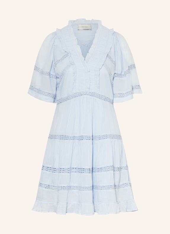NEO NOIR Kleid MILENE mit Spitze und Rüschen HELLBLAU