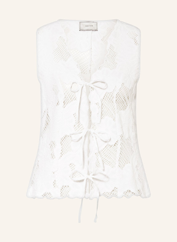 NEO NOIR Spitzentop ALBOA WEISS