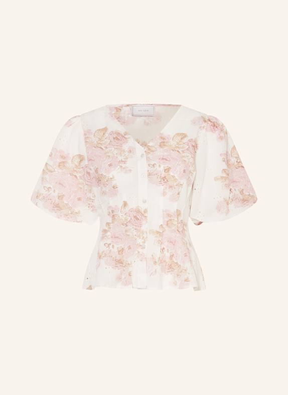 NEO NOIR Bluse TIMRA aus Lochspitze ROSÉ/ BEIGE/ CREME