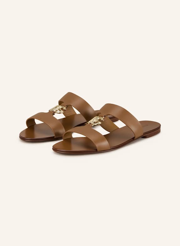 DOLCE & GABBANA Slides COGNAC
