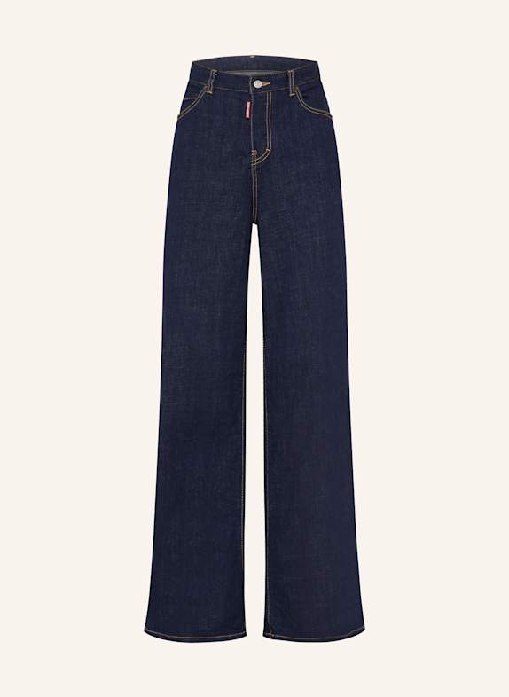 DSQUARED2 Jeansy straight TRAVELLER 470 NAVY BLUE