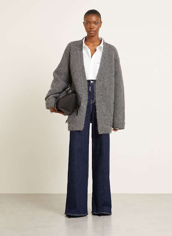 DSQUARED2 Strickhülle mit Alpaka GRAU