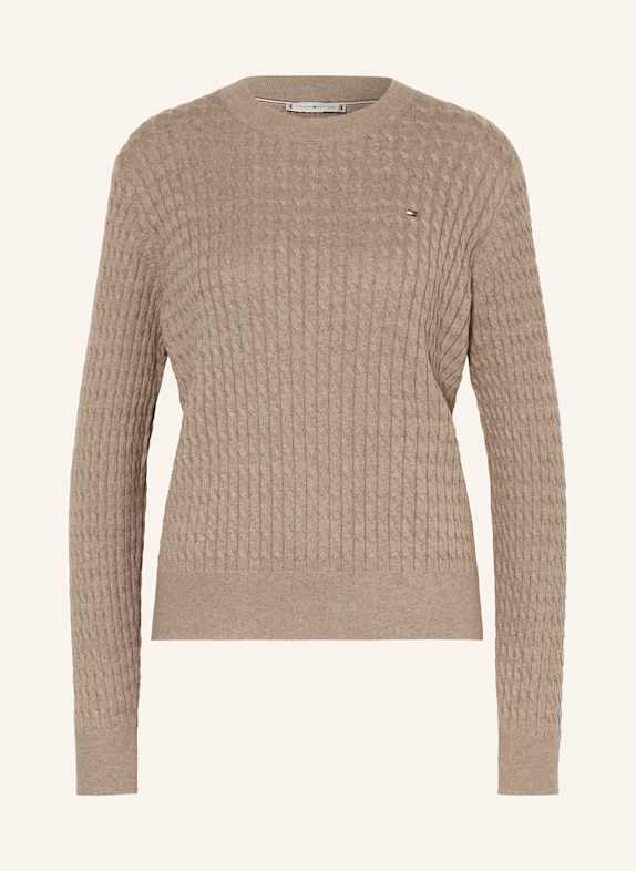 TOMMY HILFIGER Pullover BRAUN