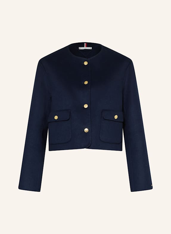 TOMMY HILFIGER Kastenjacke DUNKELBLAU