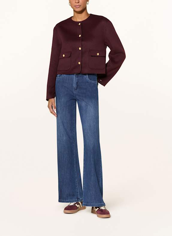 TOMMY HILFIGER jasje met revers DONKERROOD