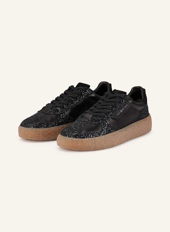 KENNEL & SCHMENGER Sneakersy PIT z ozdobnymi kamykami CZARNY