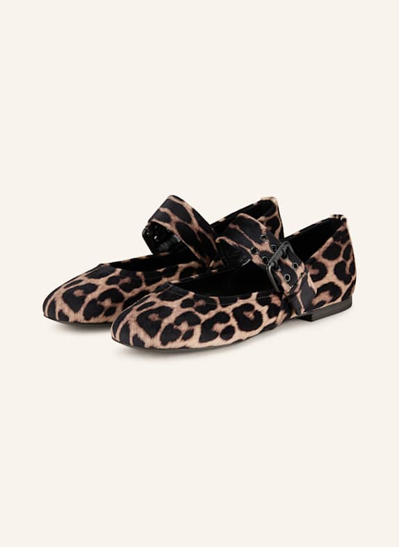 KENNEL & SCHMENGER Mary Jane ballet flats LOLA BLACK/ BEIGE