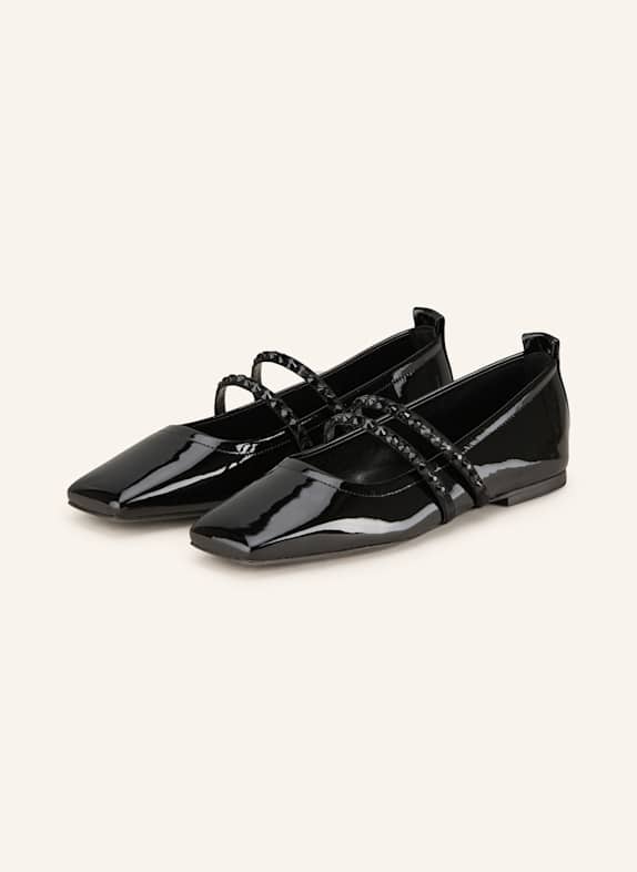 KENNEL & SCHMENGER Mary Jane ballet flats LEILA with decorative gems BLACK