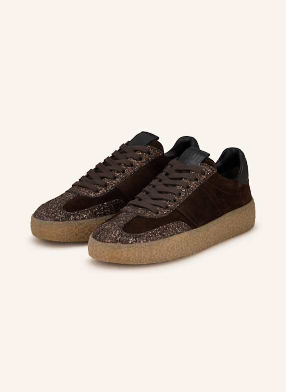 KENNEL & SCHMENGER Sneakersy PIT CIEMNOBRĄZOWY