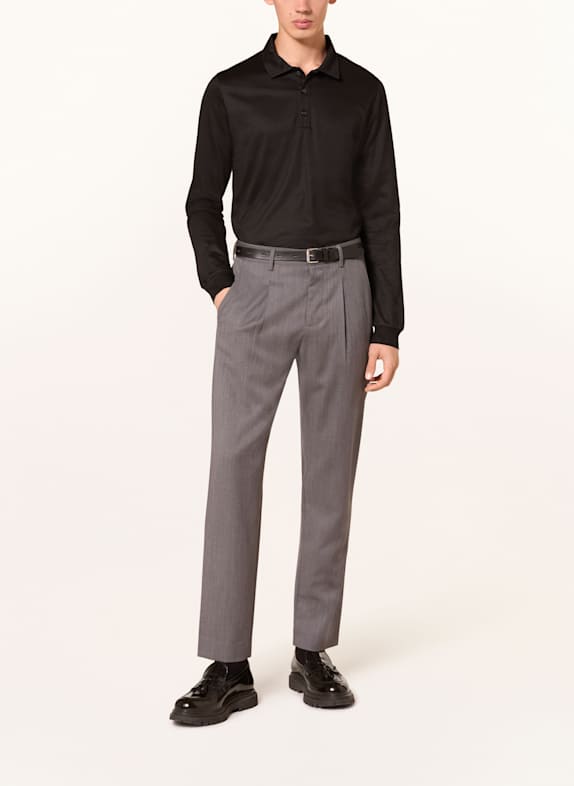 PAUL Tricou polo din jersey NEGRU