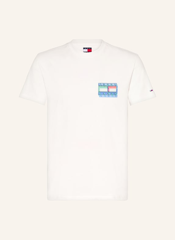 TOMMY JEANS T-Shirt WEISS/ HELLBLAU/ HELLGRÜN