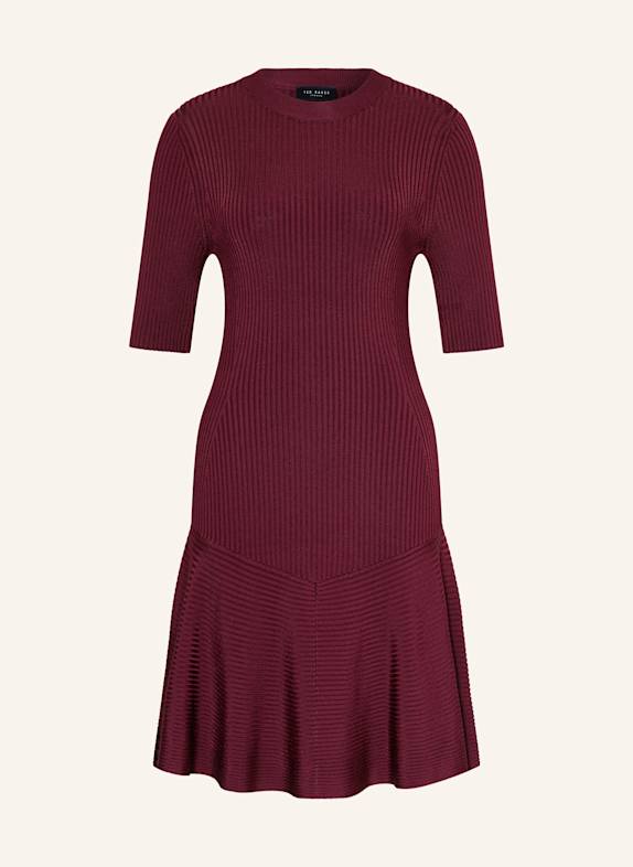 TED BAKER Strickkleid MAHRAA DUNKELROT